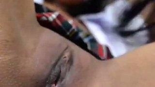 Cruel Mistress DominaFire dominating her tied up slave girl