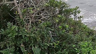 Nature Sluts: Priscila & Nicoly Eating Each Other & Fucking Me on the Beach