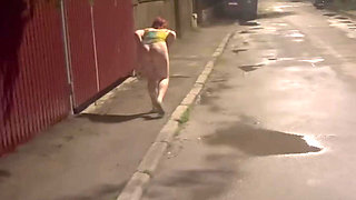 Peeing and Flashing Outdoor Compilation