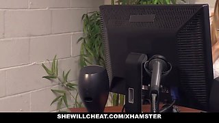 Shewillcheat - busty milf chief pounds fresh worker