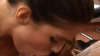 Sexy young anal secretary with perky tits gets drilled in all her holes by cock