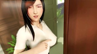 Girl-on-girl, censored, titsjob