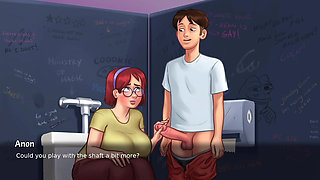 Korean hot aunty in summer time saga new