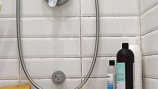 Hairy Body Explorer in the Bathroom