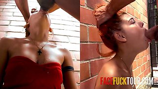 Hot 18yo Latina Redhead Hardcore Face Fucked By Big Cock In PUBLIC ft. Paola Valencia  Steven Hard: Porn