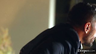 Blonde stunning girl fucking on that big dick really hard on me