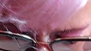 Horny Granny Fingers Wet Pussy to Shaking Orgasm