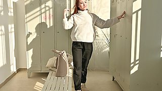 Naughty Nurse Nicole Murkovski Takes Messy Cumshots After Clinic DP Threesome GP3230