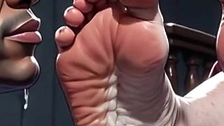 Granny Foot Slave Session - Passionate Toe & Sole Licking