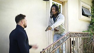 Athletic lover Seth Gamble rammed a long-legged girlfriend Isa Bella