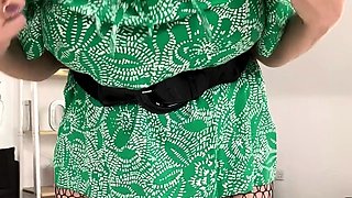 Big boobs milf masturbates with her dildo