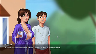 MATURE SEES ME NAKED IN THE LAUNDRY AND GETS AROUSED - SUMMERTIME SAGA