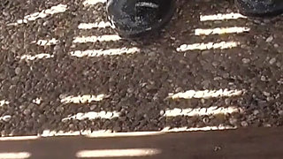 With Rubber Boots Outdoors