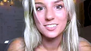 blonde teen pregnant girl has her pussy masturbated