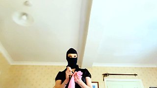 Amateur brunette Michelle with small tit