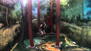 Art museum visit with big ass Thai GF got her horny for sex