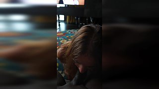 Big ass Blonde rides a big cock pov