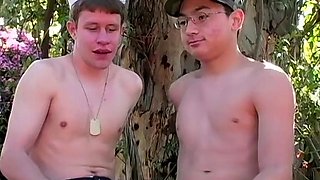 Military Boys Try New Things - Justin Lake  Frankie Chan