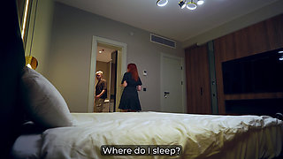 Step Mom Shares Bed with Step Son in 4K Hotel Fantasy-wild Night!