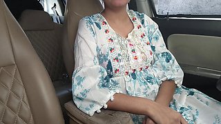 Desi Girl Friend Risky Sex In Car. Sucked Fucked Handjob Cumshot
