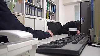 Hot Japanese Teen Gets Nailed In The Office