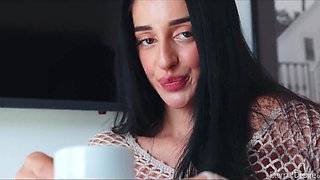 Cute Brunette's Erotic Solo Sparks Sensual Daydream