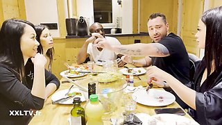 Brunette trailer with radiant Lola Bellucci from XXL