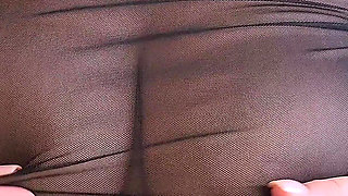 Big Tit Step Mom Playing with Sheer