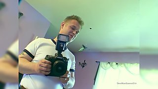 Watching and Taking Pictures of His Wife Being Assfucked by Another Man