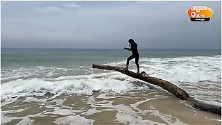 Vlog 10 : Doggystyle Sex On The Beach And Have A Good Time. Making Love ^ ^