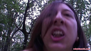 Italian Amateur: Slutty MILF Gets Ass Fucked in the Woods