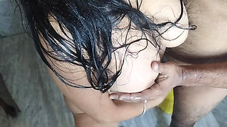 Hard Core Doggy Position in Bathroom with Shower