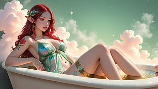 Lustrender Young Elf Woman Slideshow - Mythic Surreal Fantasy Art