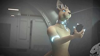 Epic furry animation features internal ejaculation and massive cumshot