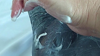 BLACK PANTYHOSE WITH LOTS OF COSMETICS