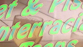 Wet and Pissy Interracial Teens