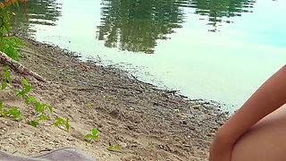 Krass!! Fucked at the Lake While 2 Strange Couples and Men Watch Us & Jerk off - Pure Real