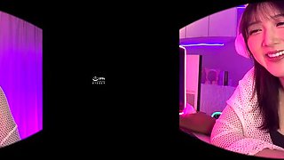 Funny asian minx VR soul-stirring adult movie