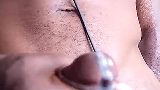 Stroking BBC Cum Ends up on the Floor