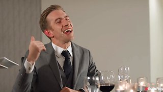 Danny D's Wild Feast in a Sultry Kitchen Scene