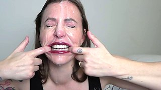 Busty brunette solo masturbation