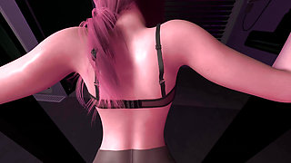 Fucking Fox Ear Girl in Standing Doggie POV