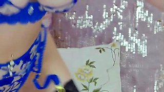 Big boobed soccer mom is toying her mature pussy