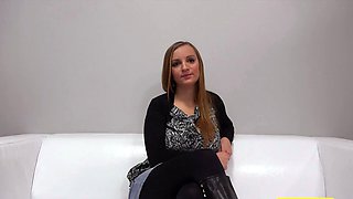 Amateur blonde teen blowjob and fucking in the bathroom