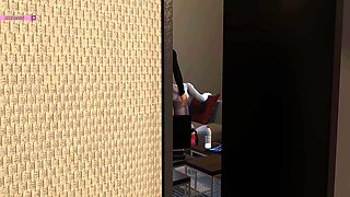Cheating Wife Fuck the Old Man Big Cock Client (p2) - 3D Animation Hentai