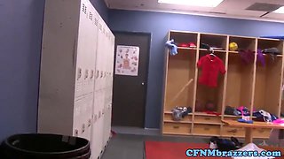 Cfnm porn star cheerleaders get a facial