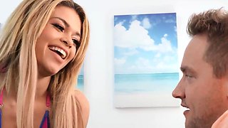 Reality Kings - Destiny Cruz's Bf Doesn't Give Her The D, So She Teases Him With Her Tiny Bikinis