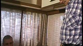 An Old Pervert Likes to Stare at Others While They're Fucking!