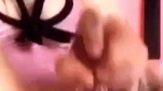 Amateur Webcam Cute Teen Plays Solo with Big Dildo