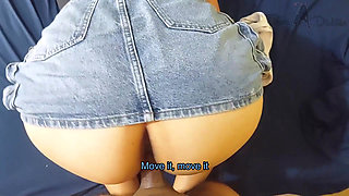 I Couldn't Resist Fucking Her When I Saw Her in Her Denim Miniskirt